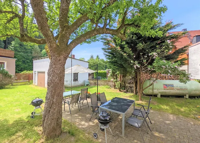 Urlaubsmagie - Ferienwohnung Talruhe - Garten Mit Terrasse & Saisonaler Pool * Sebnitz