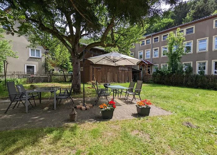 Lägenhet Urlaubsmagie - Ferienwohnung Talruhe - Garten Mit Terrasse & Saisonaler Pool Sebnitz